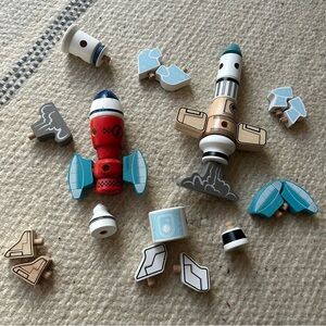 Wooden Build a Rocket Set